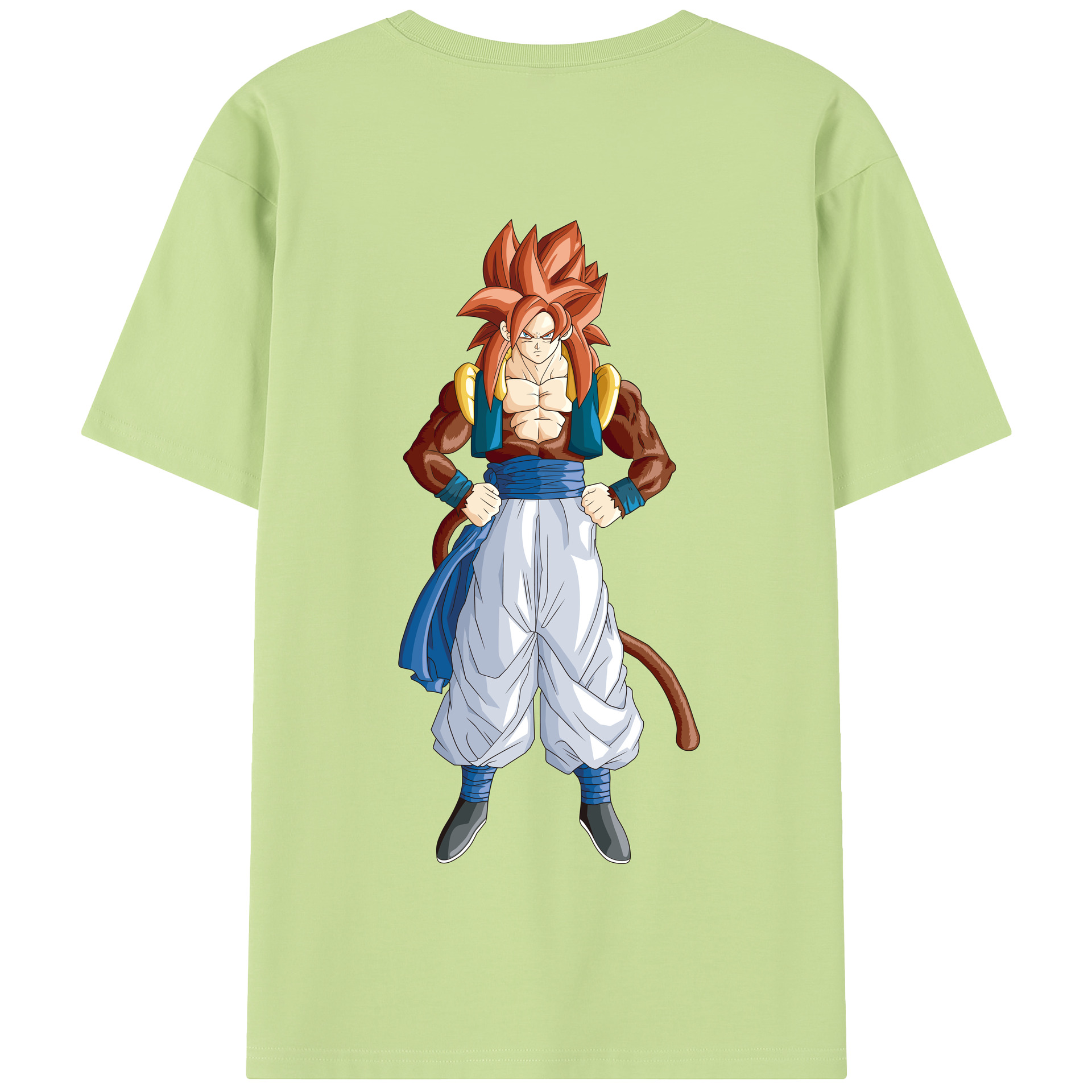 （画像用） ドラゴンボール 孫悟空（そん ごくう）Son Goku カカロット DRAGON BALL Kakarotto 綿100％半袖Tシャツ（背面プリント）